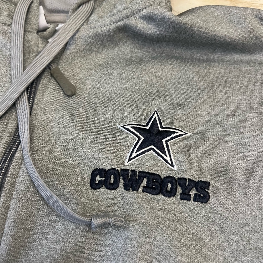 Nike NFL Team Apparel Dallas Cowboys Zip-Up Hoodie UniSex - Picture 2 of 3